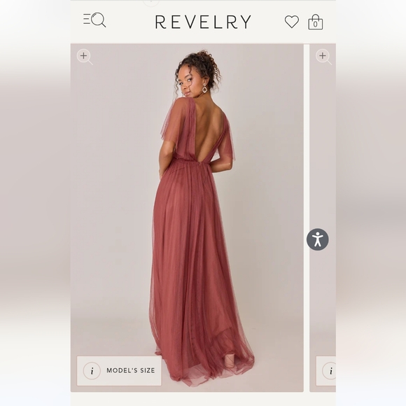 Revelry Thea Tulle Dress size 20 Dusty Purple - Picture 2 of 7